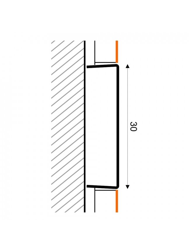 Profilis C tipo, nerūdyjančio plieno, dekoratyvinis Stainless Steel Profiles | 20 mm L-250cm 5 Profilis C tipo, nerūdyjančio plieno, dekoratyvinis Stainless Steel Profiles | 20 mm L-250cm 5