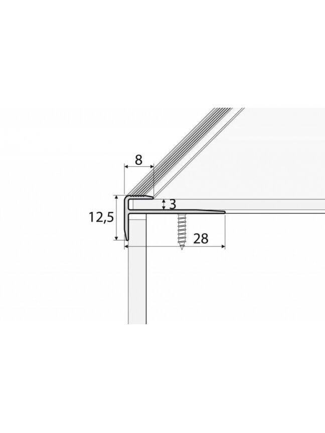 Profilis C23 sidabrinis 120cm Effector 1