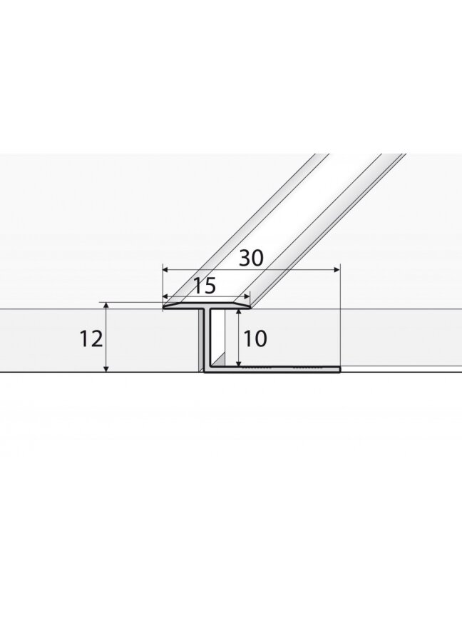 Profilis S92 lenktas 15х10mm, 2.5m Effector | balintas ąžuolas 1 Profilis S92 lenktas 15х10mm, 2.5m Effector | balintas ąžuolas 1