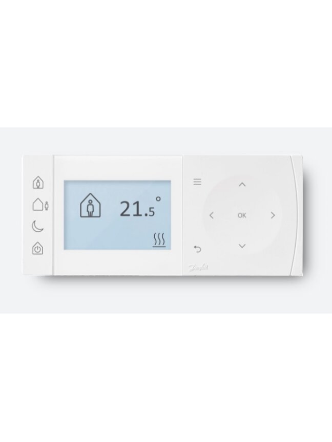 Programuojamas patalpos termostatas Danfoss TPOne-B, baterija maitinamas Programuojamas patalpos termostatas Danfoss TPOne-B, baterija maitinamas