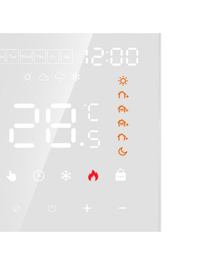 Programuojamas termostatas(Termoreguliatorius) Baltas ME82H(LED) 2 Programuojamas termostatas(Termoreguliatorius) Baltas ME82H(LED) 2