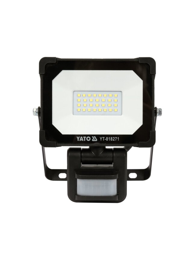 Prožektorius LED SMD 20 W, 1900 lm su judesio jutikliu YATO (YT-818271) 1 Prožektorius LED SMD 20 W, 1900 lm su judesio jutikliu YATO (YT-818271) 1