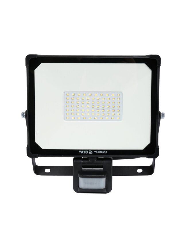 Prožektorius SMD LED 50 W, 4750 lm su judesio jutikliu YATO (YT-818291) 1 Prožektorius SMD LED 50 W, 4750 lm su judesio jutikliu YATO (YT-818291) 1