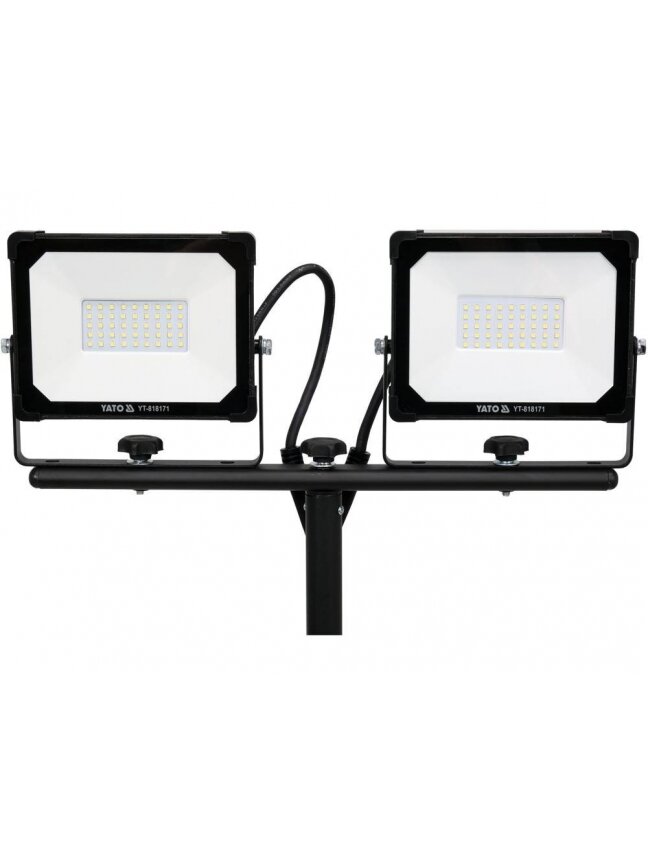 Prožektorius su stovu SMD LED 2x30W 5700 LM Yato 4 Prožektorius su stovu SMD LED 2x30W 5700 LM Yato 4