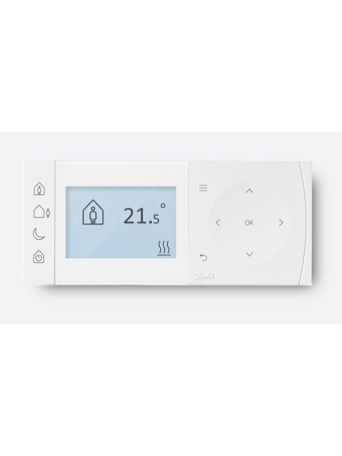 Programuojamas patalpos termostatas Danfoss TPOne-B, baterija maitinamas Programuojamas patalpos termostatas Danfoss TPOne-B, baterija maitinamas