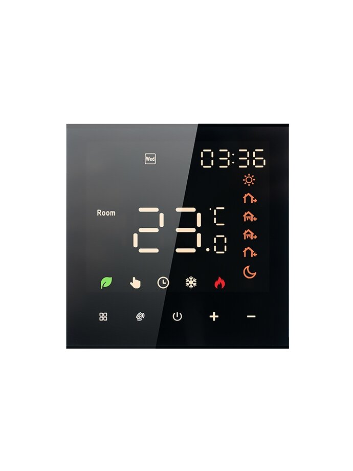 Programuojamas termostatas (Termoreguliatorius) Juodas ME82H(LED) 1