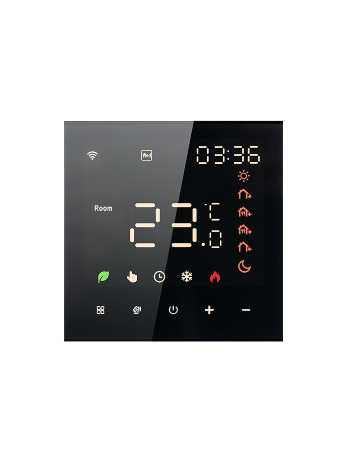 Programuojamas termostatas (Termoreguliatorius) Juodas ME82H(LED) WIFI