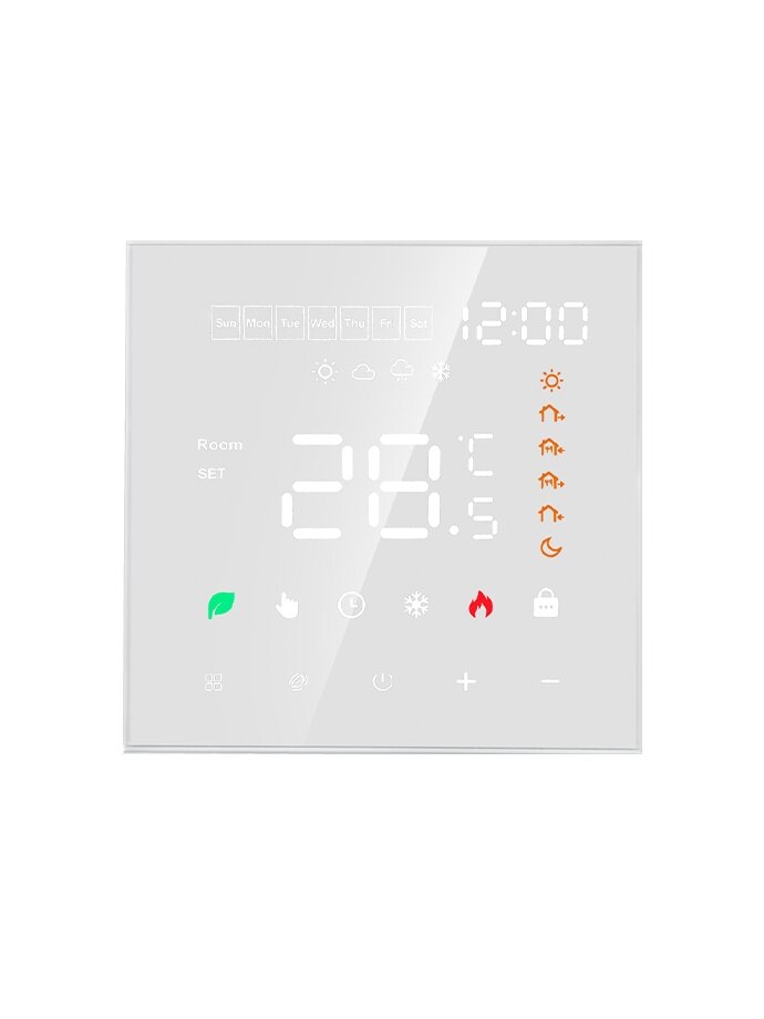 Programuojamas termostatas(Termoreguliatorius) Baltas ME82H(LED) 1 Programuojamas termostatas(Termoreguliatorius) Baltas ME82H(LED) 1