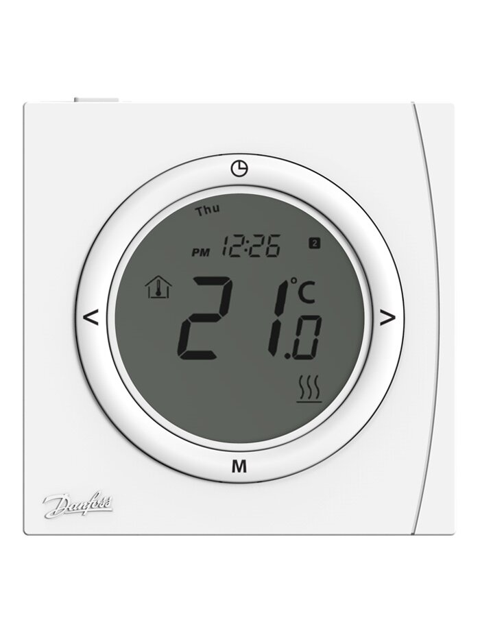 Programuojamas patalpos termostatas Danfoss, TP5001B matinimas 2xAA Programuojamas patalpos termostatas Danfoss, TP5001B matinimas 2xAA