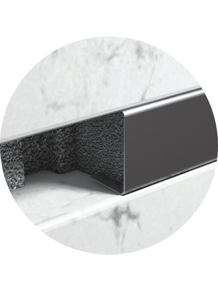 Profilis C tipo, nerūdyjančio plieno, dekoratyvinis Stainless Steel Profiles | 20 mm L-250cm Profilis C tipo, nerūdyjančio plieno, dekoratyvinis Stainless Steel Profiles | 20 mm L-250cm