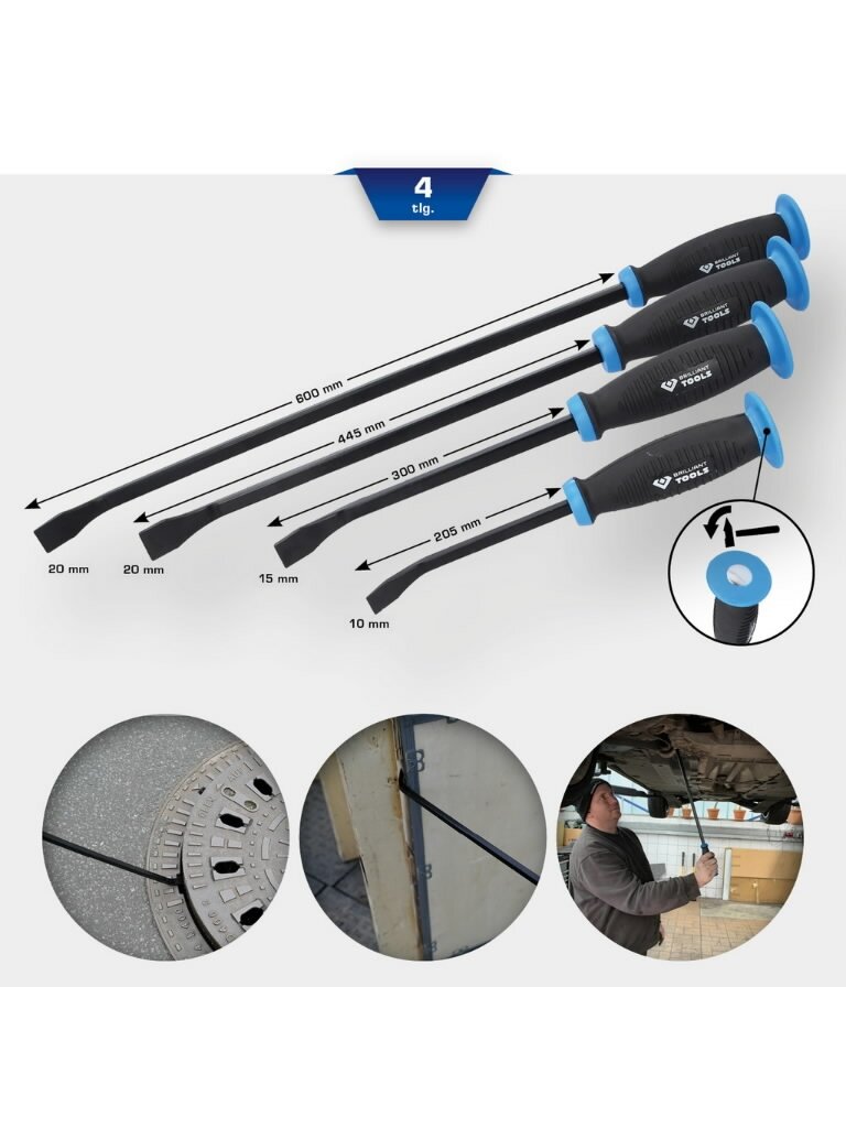Pry bar set, 4 pcs, KS Tools 2