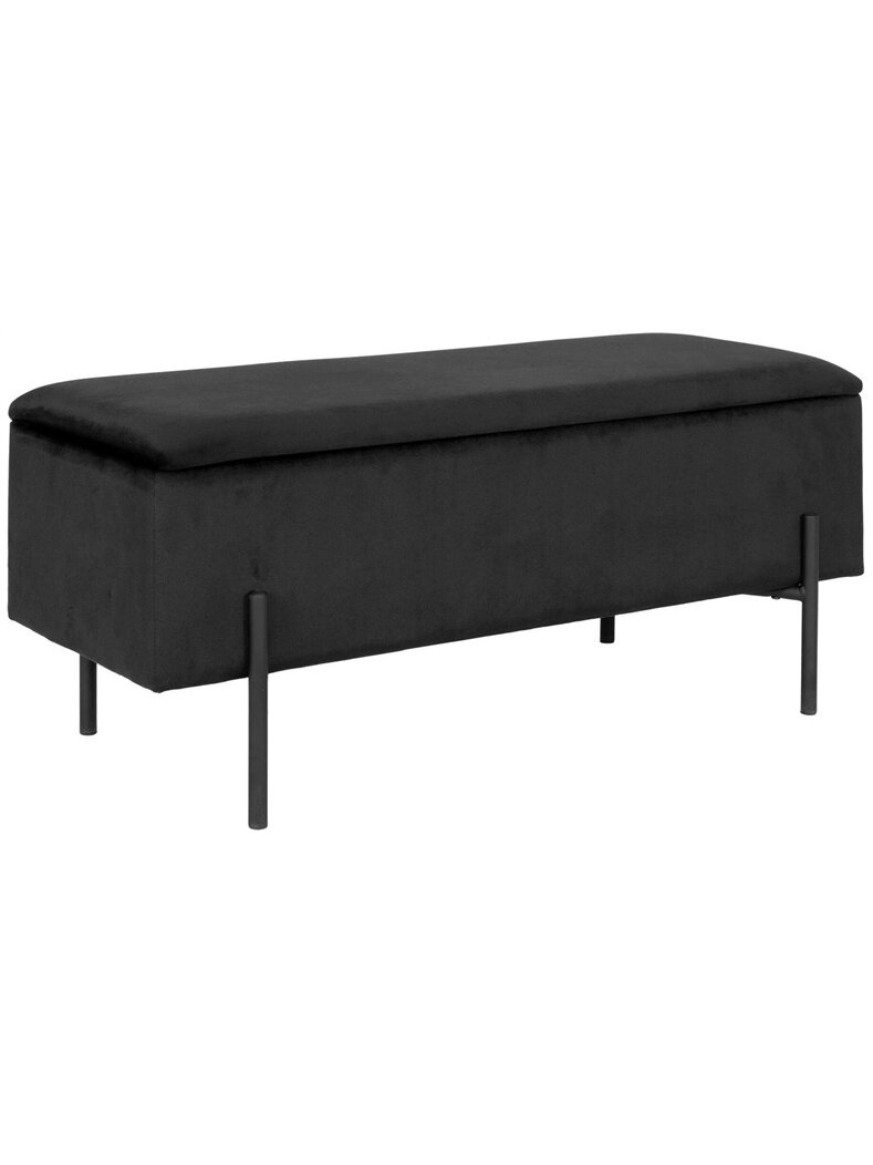 Prieškambario suoliukas Watford, juoda sp.,36.5x95x46cm 1 Prieškambario suoliukas Watford, juoda sp.,36.5x95x46cm 1