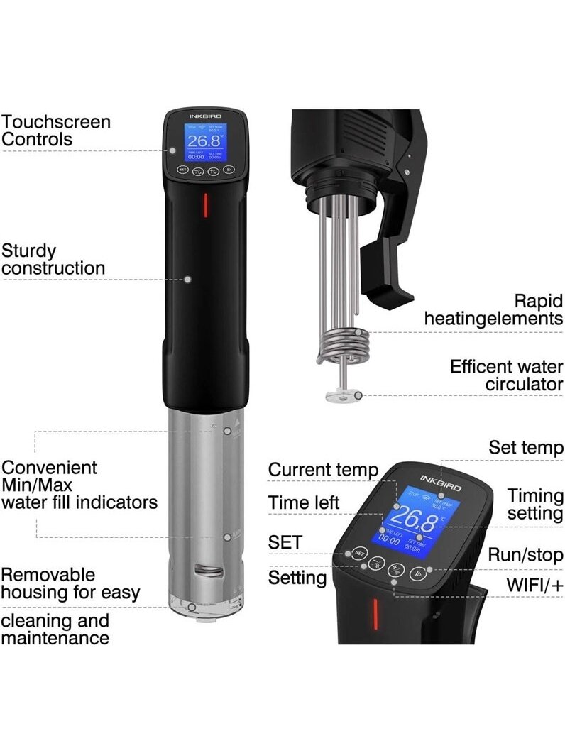 Priedas Inkbird Sous Vide ISV-100W, 41.91 cm 1 Priedas Inkbird Sous Vide ISV-100W, 41.91 cm 1