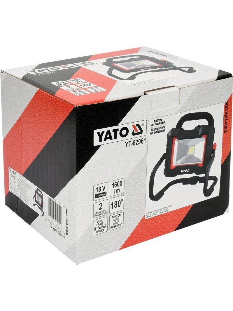 Prožektorius 18V 1600LM 20W LED akumuliatorinis (be akumuliatoriaus) Yato 5 Prožektorius 18V 1600LM 20W LED akumuliatorinis (be akumuliatoriaus) Yato 5