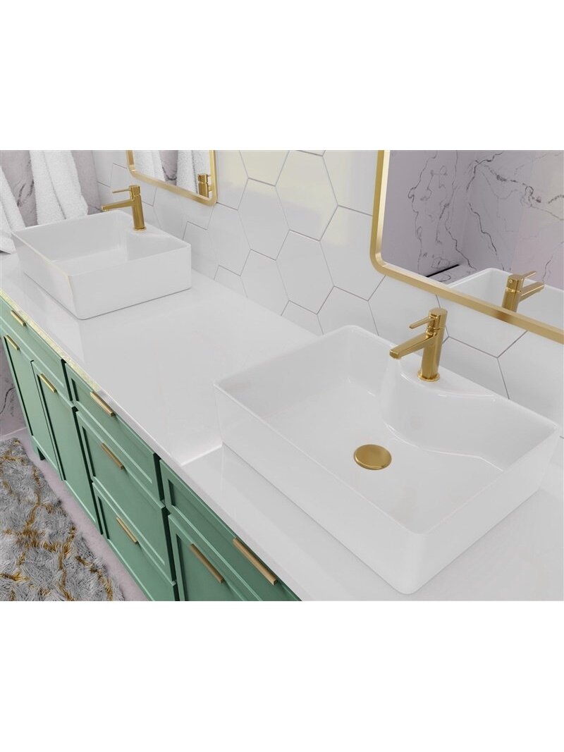 Praustuvo maišytuvas Invena Glamour BU-02-009-V, aukso 1