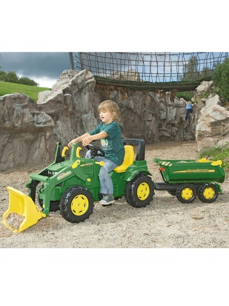 Priekaba Rolly Toys Trailer John Deere Halfpipe 6
