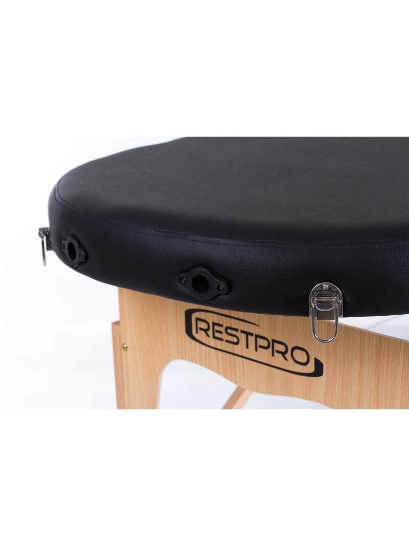 Sulankstomas masažo stalas RESTPRO® Classic Oval 2 Black 8 Sulankstomas masažo stalas RESTPRO® Classic Oval 2 Black 8