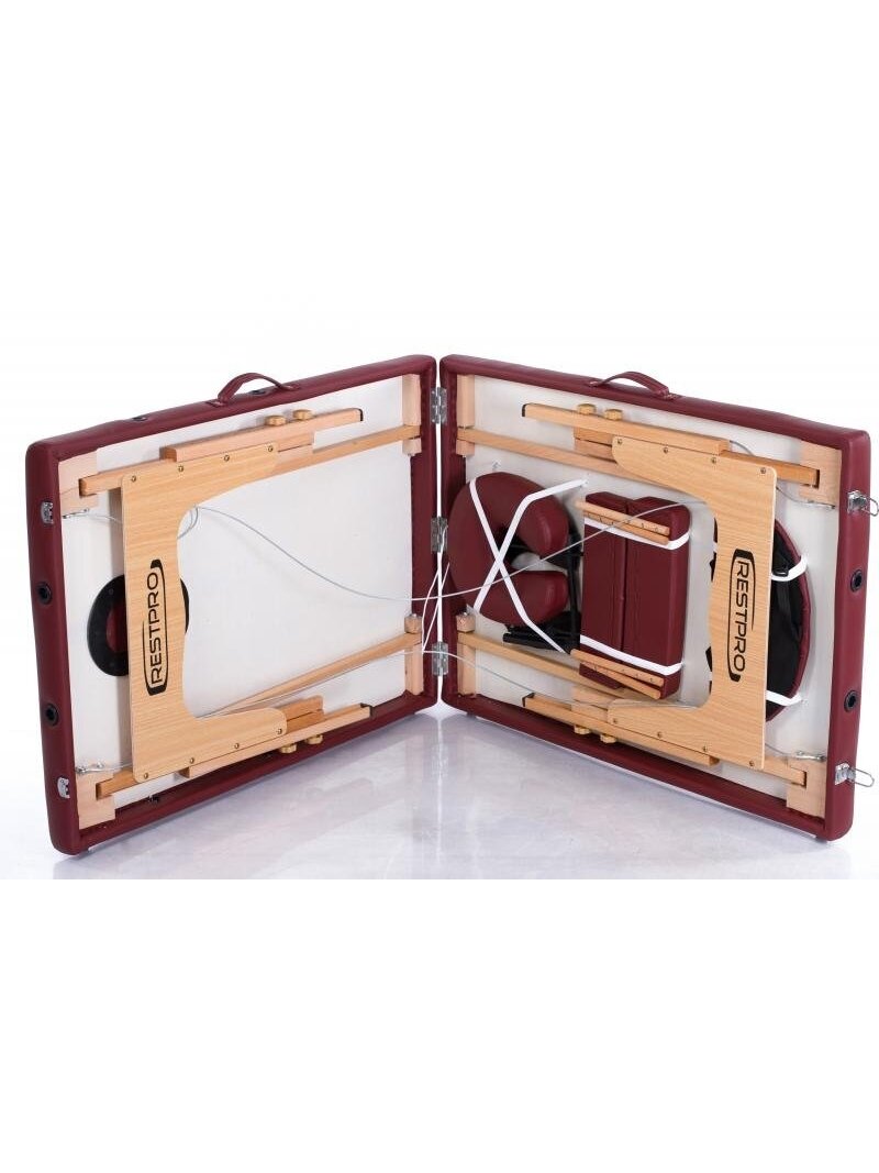Sulankstomas masažo stalas RESTPRO® Classic-2 Wine Red 5 Sulankstomas masažo stalas RESTPRO® Classic-2 Wine Red 5
