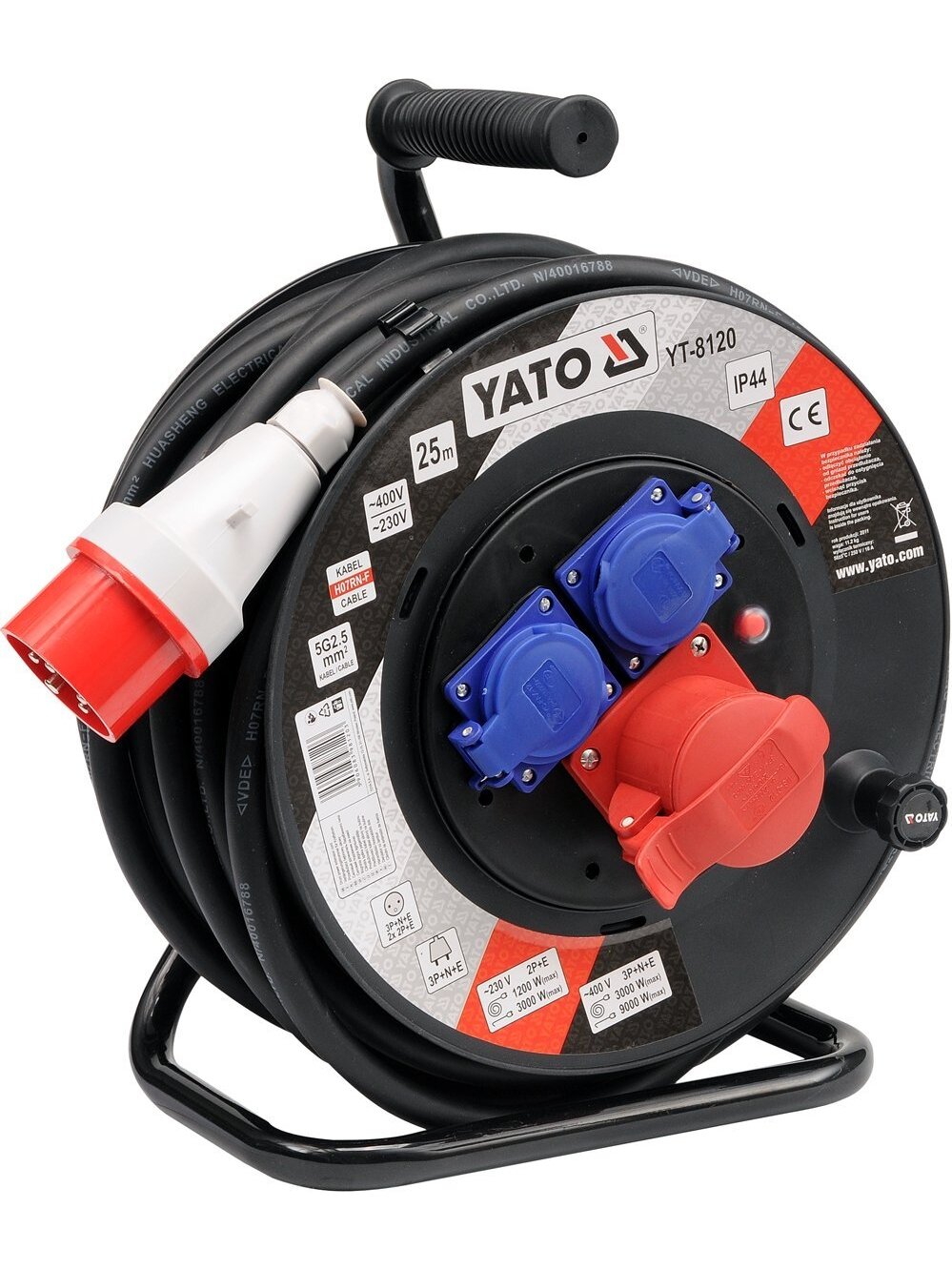 Prailgintojas elektros 5x2,5mm² pramoninis 230/400V Yato | 25m