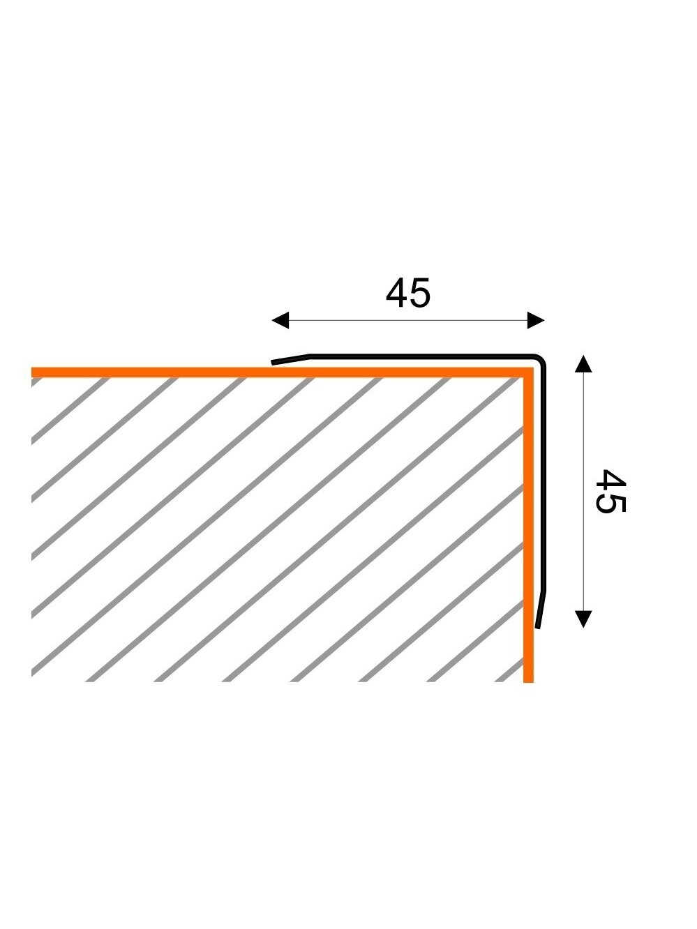 Profilis kampinis, nerūdyjančio plieno Stainless Steel Profiles | 20x20mm L-250cm 4