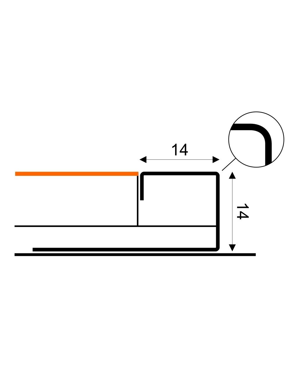 Profilis Q tipo, nerūdyjančio plieno, užapvalintais kampais Stainless Steel Profiles | 10x10mm L250cm 3 Profilis Q tipo, nerūdyjančio plieno, užapvalintais kampais Stainless Steel Profiles | 10x10mm L250cm 3