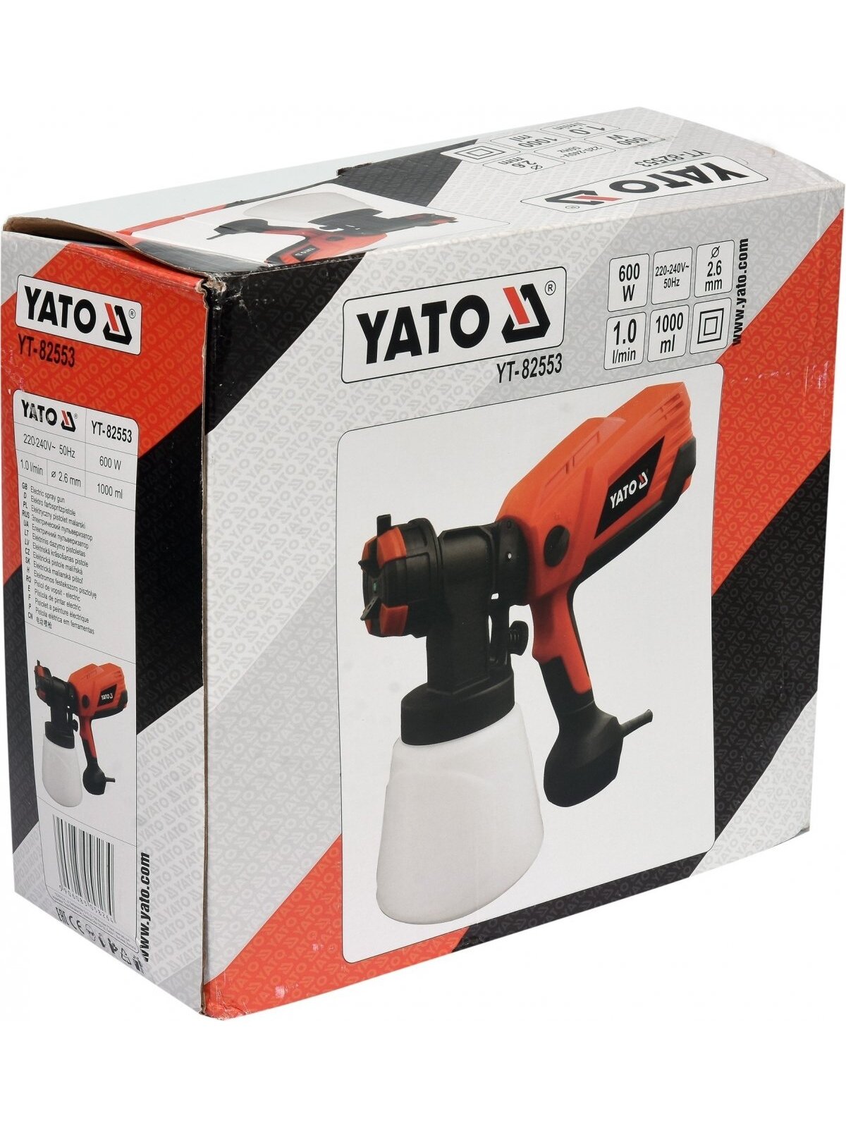 Pulverizatorius elektrinis 600W Yato | 1l, 1l/min 4 Pulverizatorius elektrinis 600W Yato | 1l, 1l/min 4