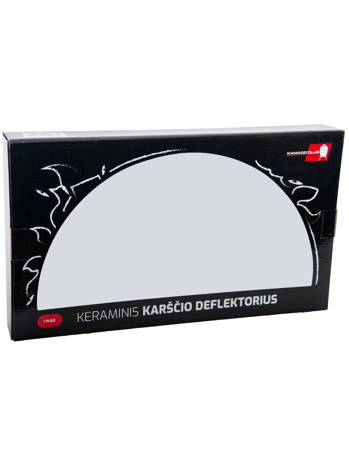 Pusinis karščio deflektorius KamadoClub PRO 2/PRO 3, 38 cm Pusinis karščio deflektorius KamadoClub PRO 2/PRO 3, 38 cm