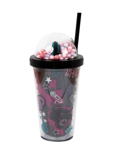 Puodelis su šiaudeliu K-POP 450ML Puodelis su šiaudeliu K-POP 450ML