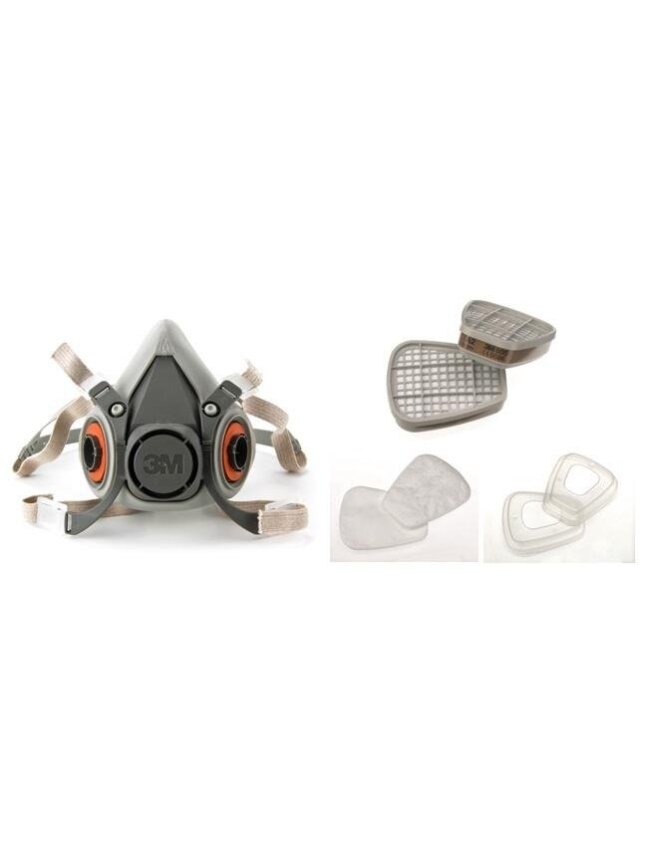 Puskaukė su A2P2 filtrų komplektu 3M T6002C1R Puskaukė su A2P2 filtrų komplektu 3M T6002C1R