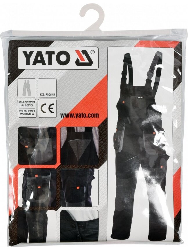 Puskombinezonis juodas/pilkas Yato | L/XL 1