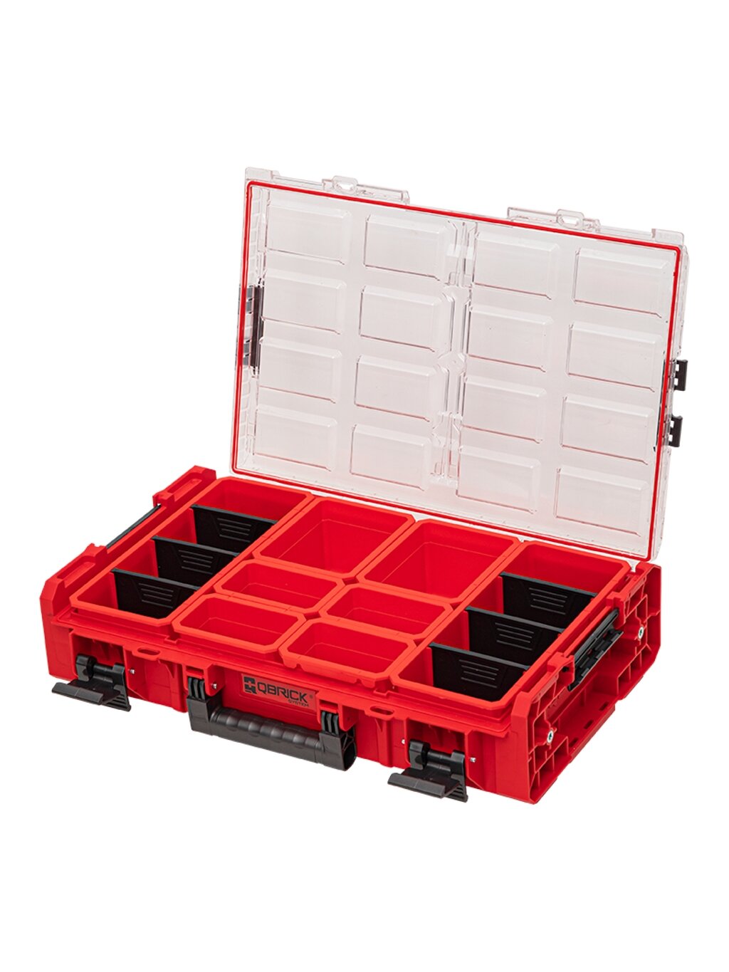 Qbrick QBRICK ONE smulkmenų dėtuvė XL 2.0 RED 1 Qbrick QBRICK ONE smulkmenų dėtuvė XL 2.0 RED 1