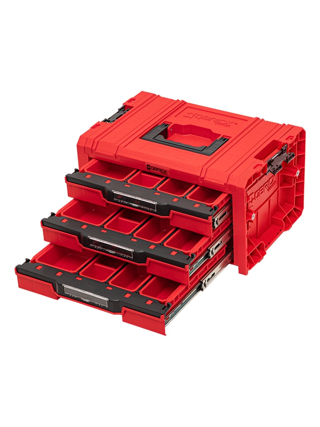 Qbrick QBRICK PRO įrankių dėžė su 3 stalčiais 2.0 EXPERT RED 2 Qbrick QBRICK PRO įrankių dėžė su 3 stalčiais 2.0 EXPERT RED 2