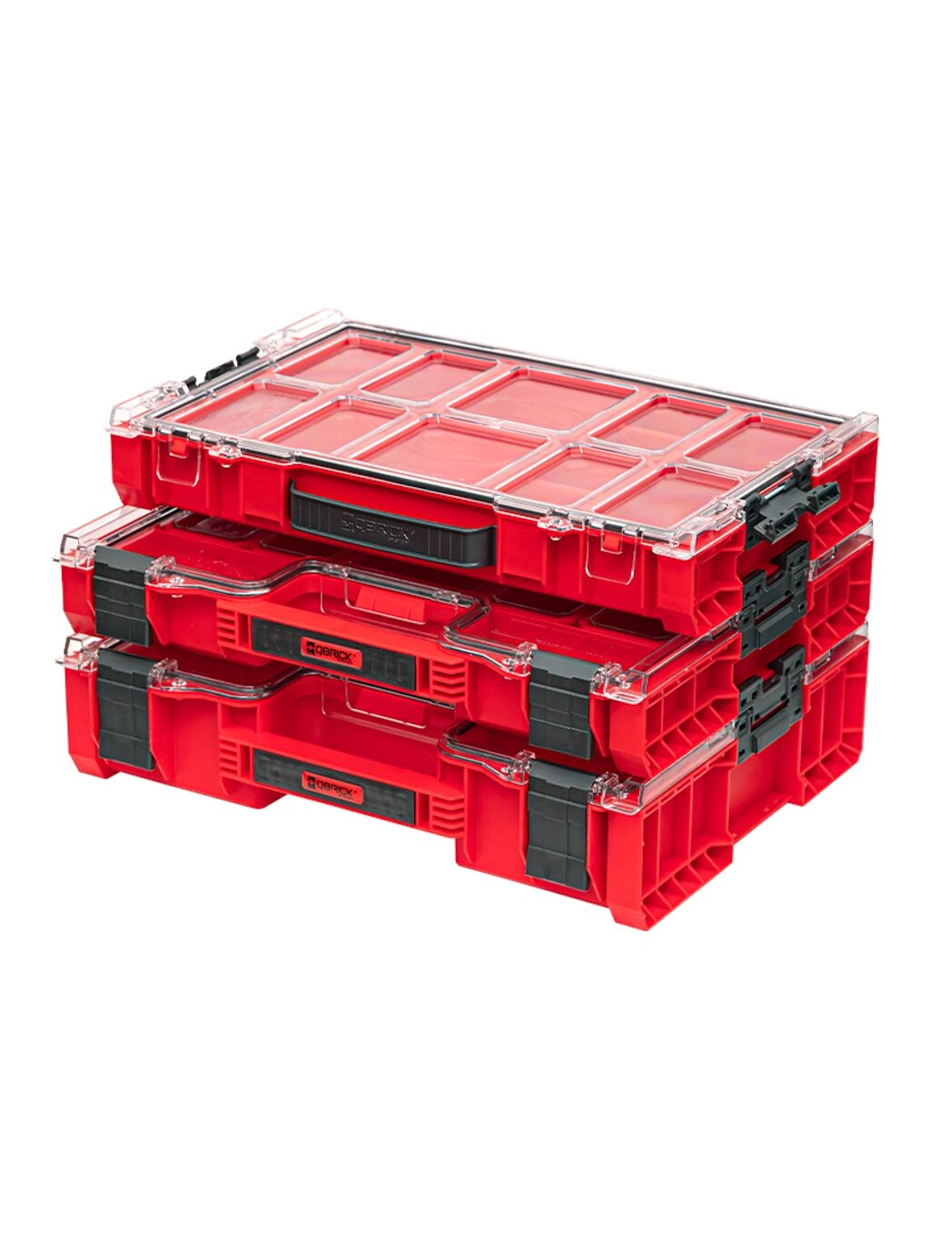Qbrick QBRICK PRO smulkmenų dėtuvė 200 RED 3 Qbrick QBRICK PRO smulkmenų dėtuvė 200 RED 3