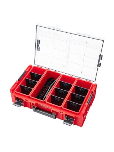 Qbrick QBRICK ONE smulkmenų dėtuvė 2XL 2.0 RED + adapteris (2 vnt.)