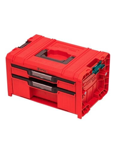 Qbrick QBRICK PRO įrankių dėžė su 2 stalčiais 2.0 EXPERT RED