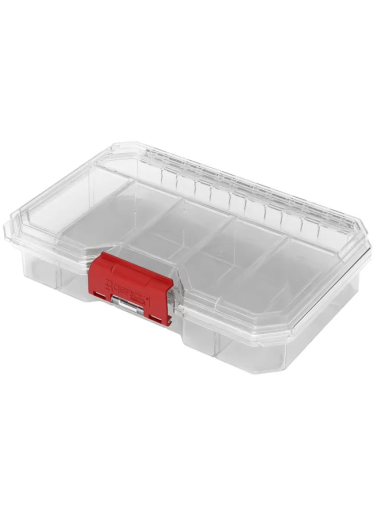 Qbrick Vidutinio dydžio smulkmenų dėtuvė, skaidri, QBRICK