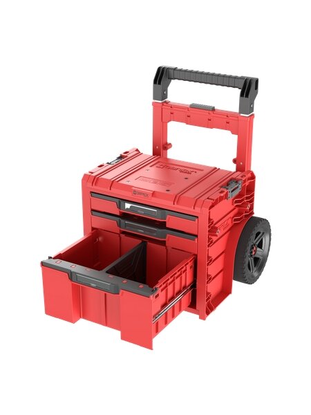 Qbrick Įrankių dėžė su ratukais, PRO 2.0 PLUS, 3 stalčiai, QBRICK 1 Qbrick Įrankių dėžė su ratukais, PRO 2.0 PLUS, 3 stalčiai, QBRICK 1