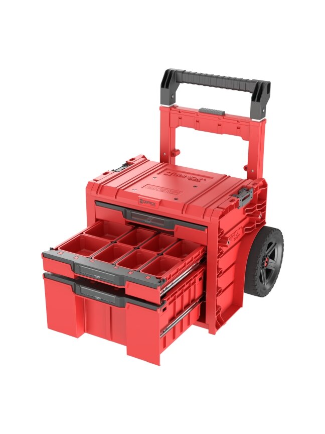 Qbrick Įrankių dėžė su ratukais, PRO 2.0 PLUS, 3 stalčiai, QBRICK  2