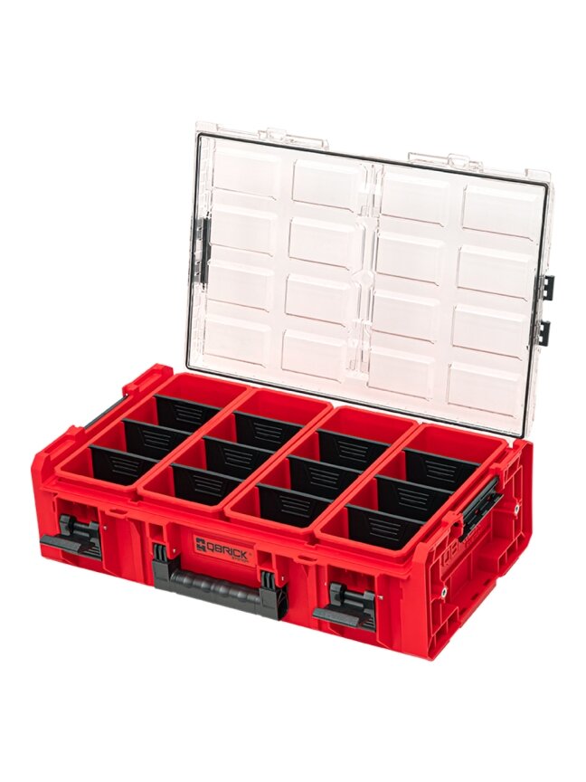 Qbrick QBRICK ONE smulkmenų dėtuvė 2XL 2.0 RED + adapteris (2 vnt.) 2