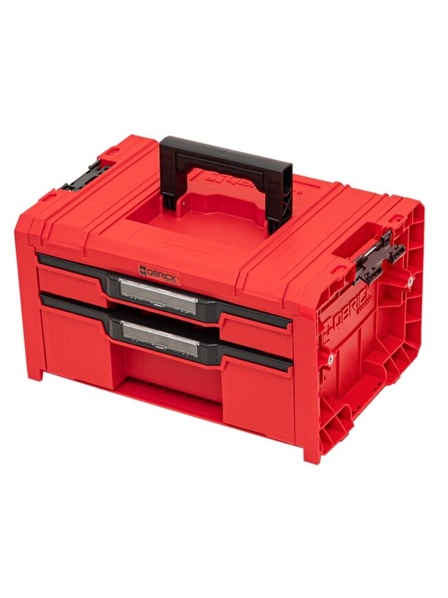 Qbrick QBRICK PRO įrankių dėžė su 2 stalčiais 2.0 EXPERT RED 1