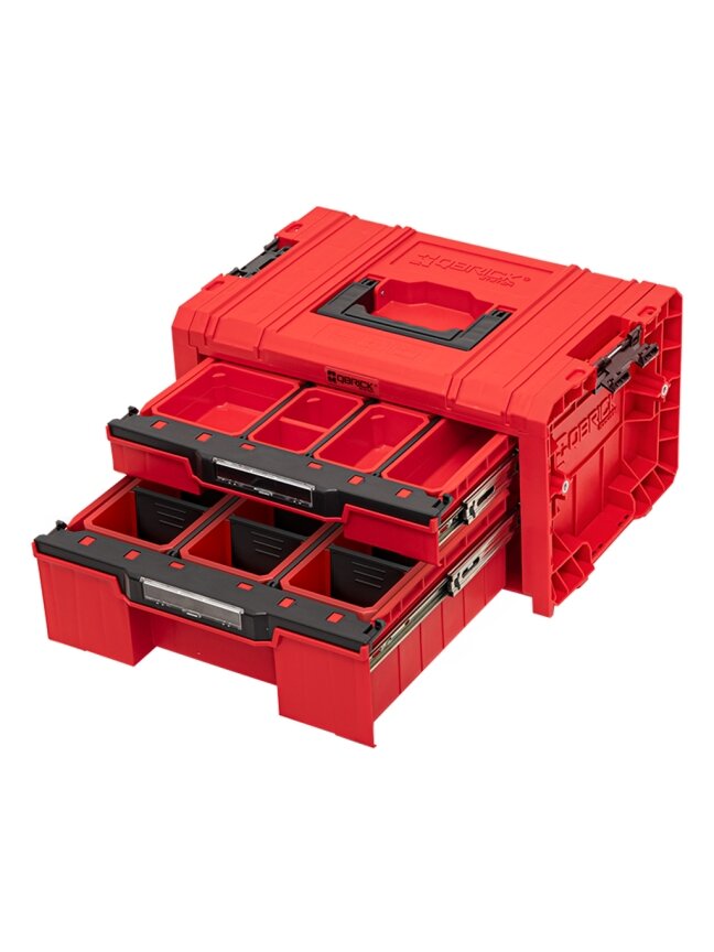 Qbrick QBRICK PRO įrankių dėžė su 2 stalčiais 2.0 EXPERT RED 3 Qbrick QBRICK PRO įrankių dėžė su 2 stalčiais 2.0 EXPERT RED 3