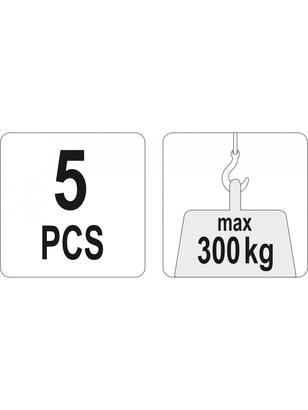 Ratukai baldų transportavimui iki 300kg, 5 vnt. Yato 3 Ratukai baldų transportavimui iki 300kg, 5 vnt. Yato 3
