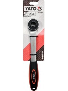 Raktas terkšlinis su kiauryme CrV pakopiniam raktui YT-03316 Yato | 1/2" 30 dant. 7 Raktas terkšlinis su kiauryme CrV pakopiniam raktui YT-03316 Yato | 1/2" 30 dant. 7