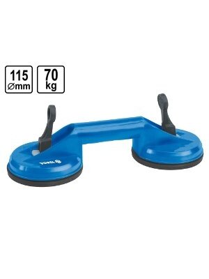 Rankena stiklui nešti 2 laikikliai plasmasiniai Vorel | d-115mm, 70kg. (Tik neprofesionaliam naudojimui) Rankena stiklui nešti 2 laikikliai plasmasiniai Vorel | d-115mm, 70kg. (Tik neprofesionaliam naudojimui)