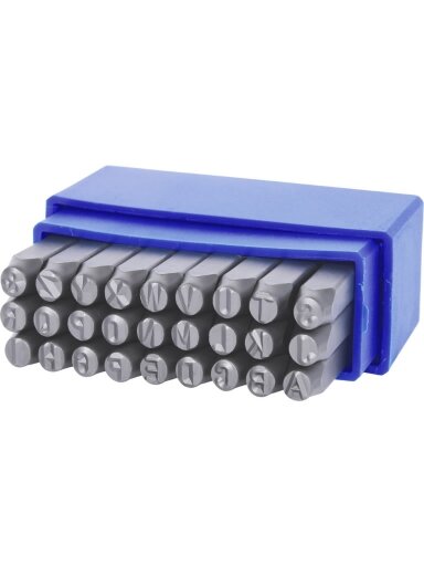 Raidžių išmušėjų komplektas 5mm, 27 dalių, KS Tools