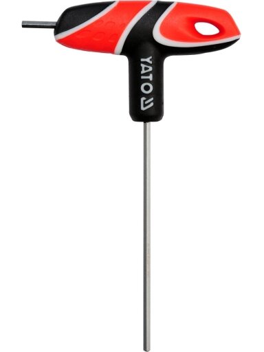 Raktas šešiabriaunis su rankena HEX Yato | 3.0mm, 13/76/100mm