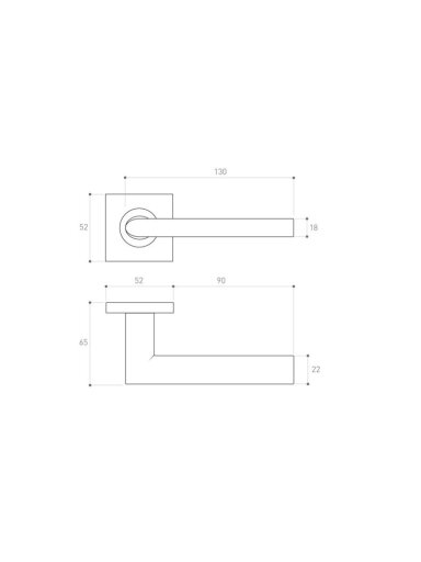 Rankena, vidaus Metal-Bud METAL-BUD Black SUPPRA