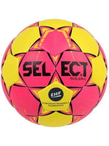 Rankinio Kamuolys "Selec Solera Senior 3" 2018 Rožinė-Geltona 16254