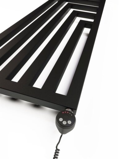Rankšluosčių džiovintuvas Terma Angus, juoda, 440 x 1300 mm
