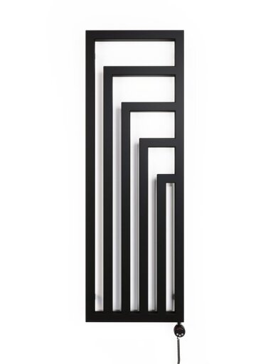 Rankšluosčių džiovintuvas Terma Angus, juoda, 440 x 1300 mm